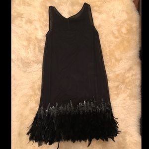 Bailey/44 Feather Trimmed LBD